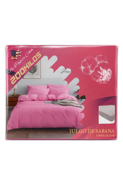 Sábana 2 Plazas – Juego Completo Liso
