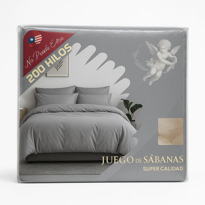 Sábana 2 Plazas – Juego Completo Liso