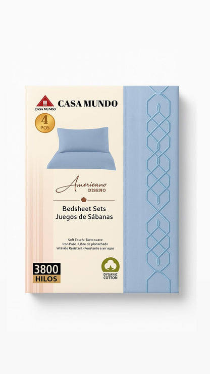 Sábana Queen con Broderie – Juego Completo