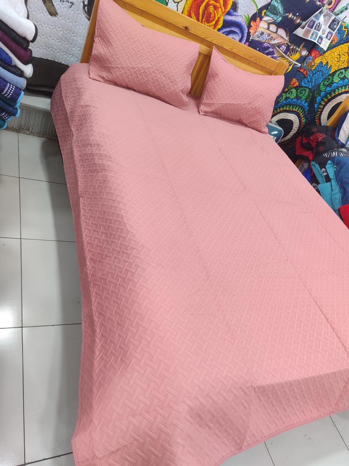 Cubrecama Queen de Verano Liso – Juego Completo