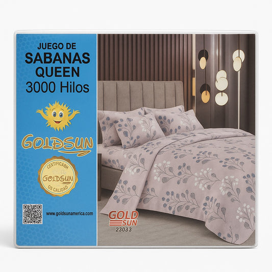 Sábanas Goldsun 3000 Hilos – Línea Queen Premium