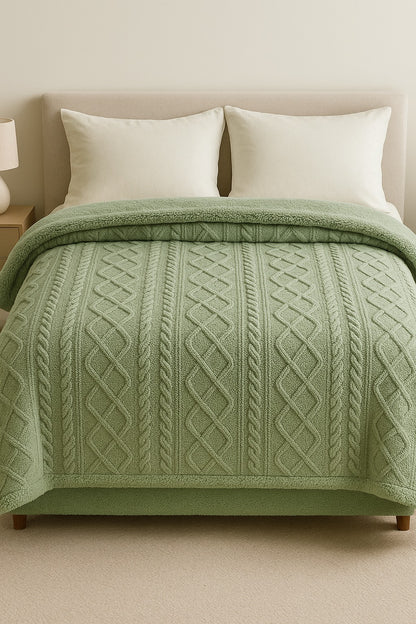 Frazada 2 Plazas Queen con Corderito