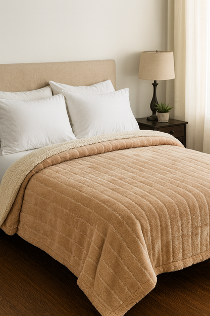 Frazada Queen con Corderito – Suavidad y Calidez en Cada Noche