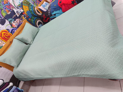 Cubrecama Queen de Verano Liso – Juego Completo