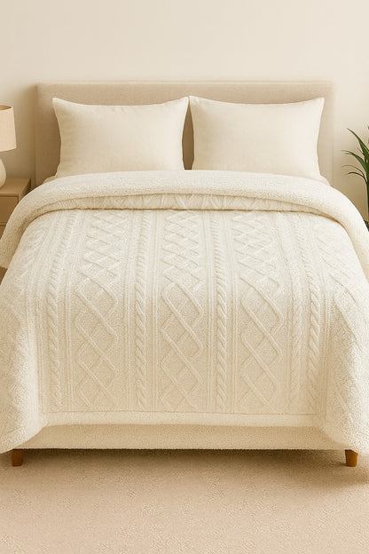 Frazada 2 Plazas Queen con Corderito