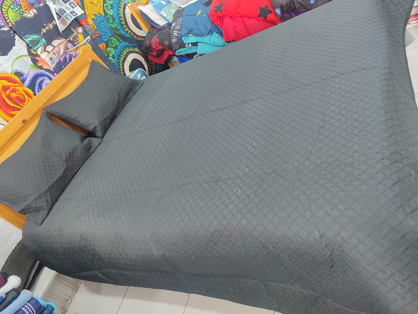 Cubrecama Queen de Verano Liso – Juego Completo